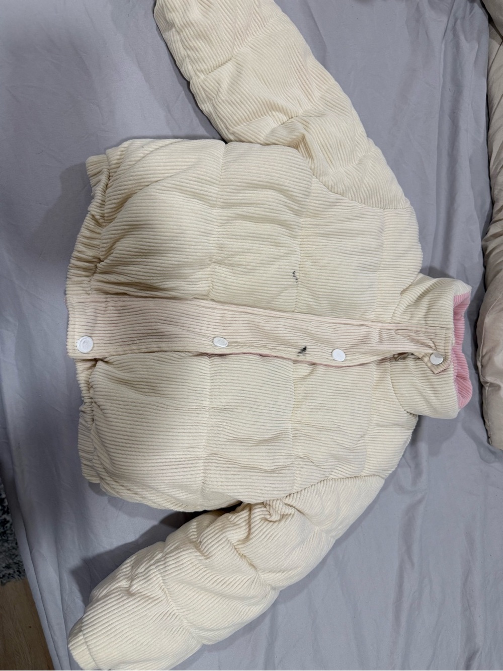 SHEIN Light Pink Puffer Jacket